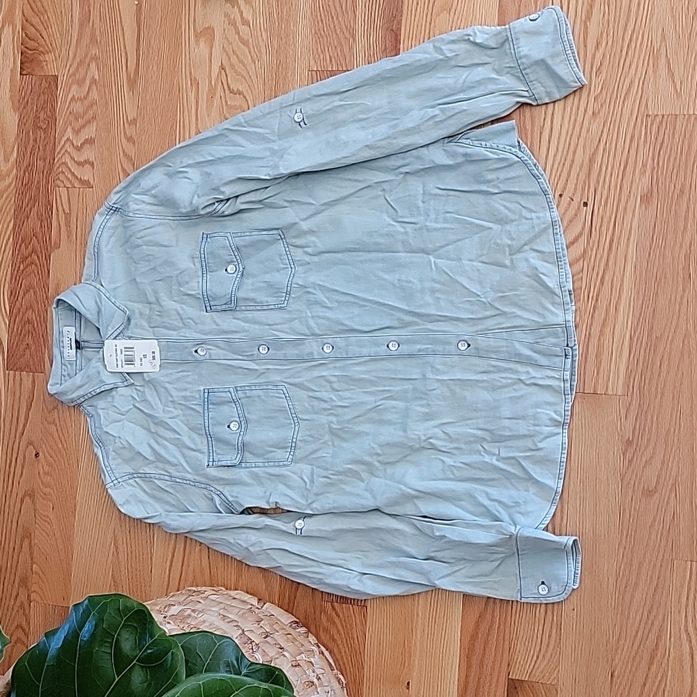 Sanctuary Surplus The Duke Chambray Denim Shirt
